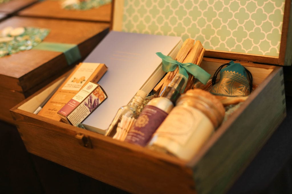 Some of the treasures inside each of Lisa Kahn's sanctuary tool kit